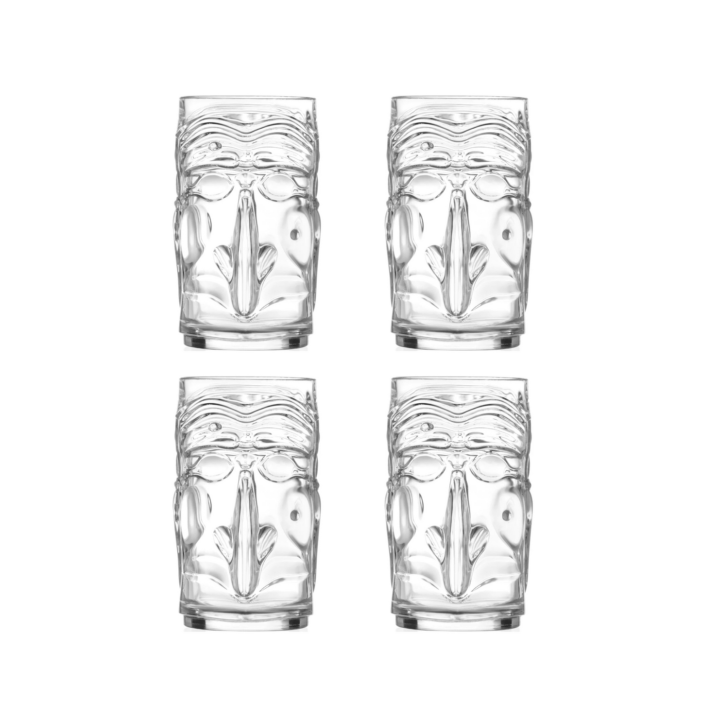 RCR Tiki Cocktailglas Pulcinella 45 cl - Doos 4 stuks