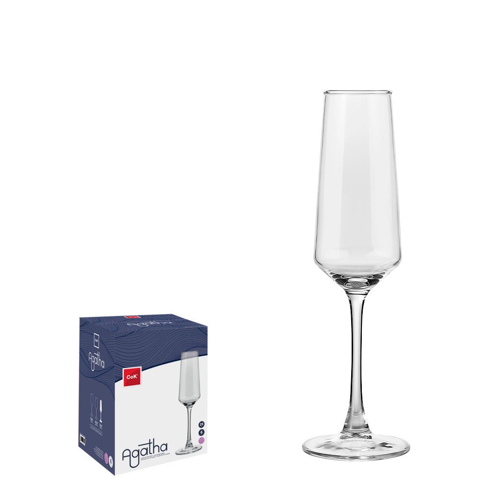 Alar Agatha Champagneflute 25 cl - Doos 6 stuks - 123Glaswerk