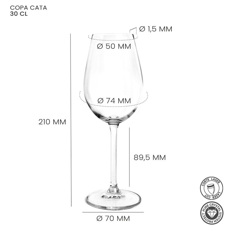 Alar Cata Wijnglas 30 cl - Doos 6 stuks - 123Glaswerk