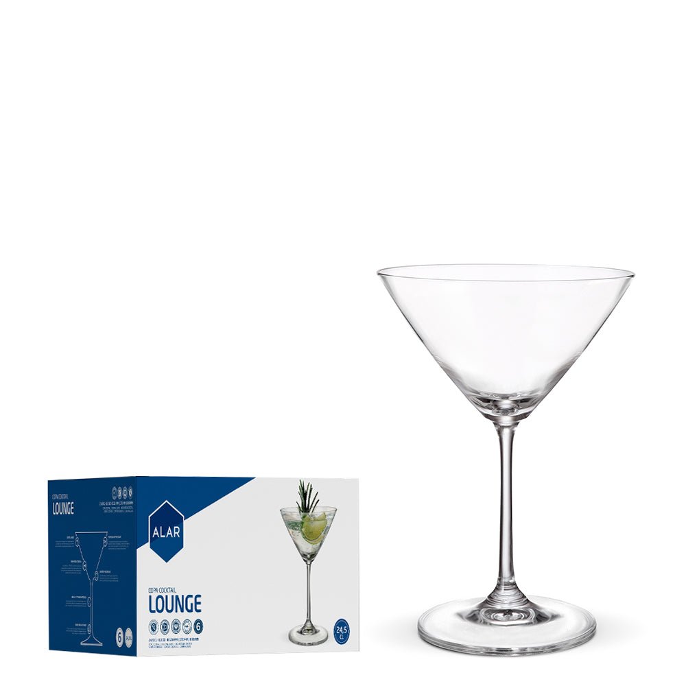 Alar Lounge Martiniglas 24,5 cl - Doos 6 stuks - 123Glaswerk