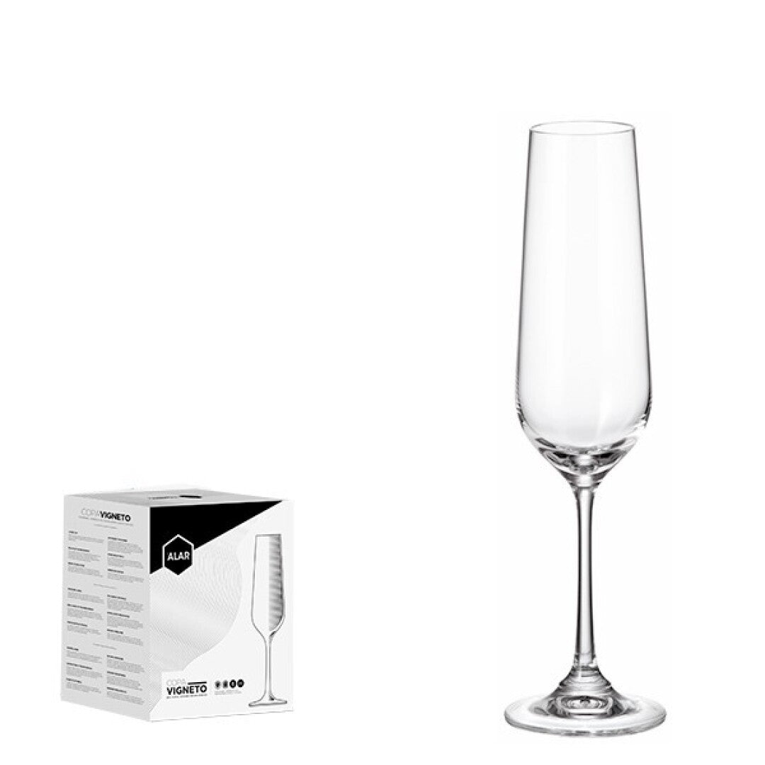 Alar Vigneto Champagneflute 20 cl - Doos 6 stuks - 123Glaswerk