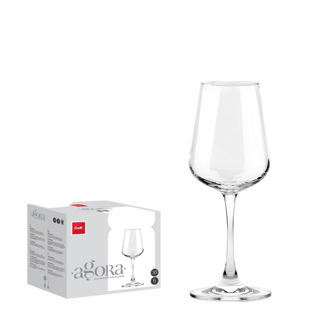 CoK Agora Wijnglas 35 cl - Doos 6 stuks - 123Glaswerk