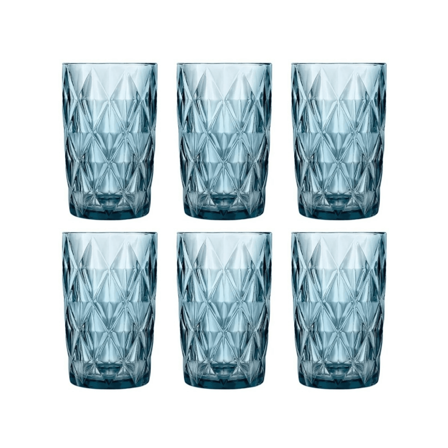 Cok Escorial Longdrinkglas Blauw 40 cl - Doos 6 stuks - 123Glaswerk