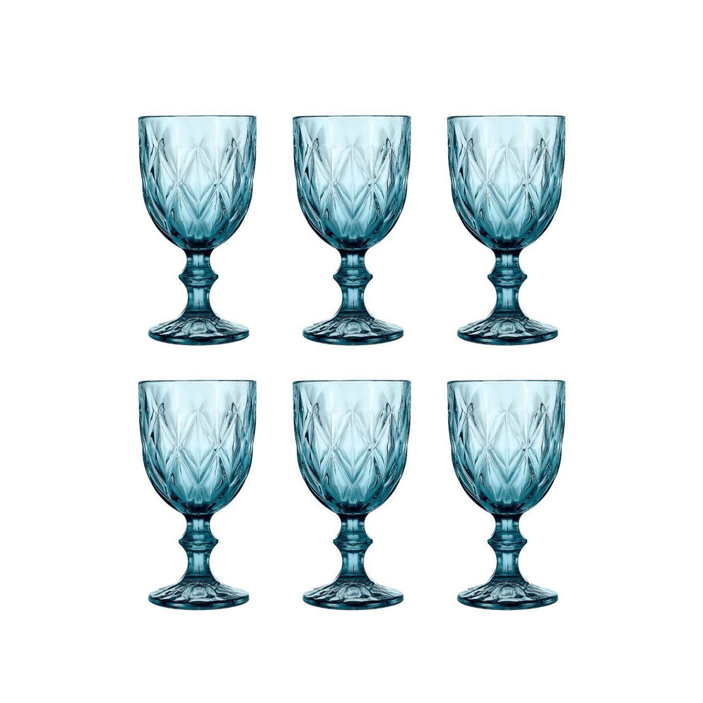 Cok Escorial Wijnglas Blauw 25 cl - Doos 6 stuks - 123Glaswerk
