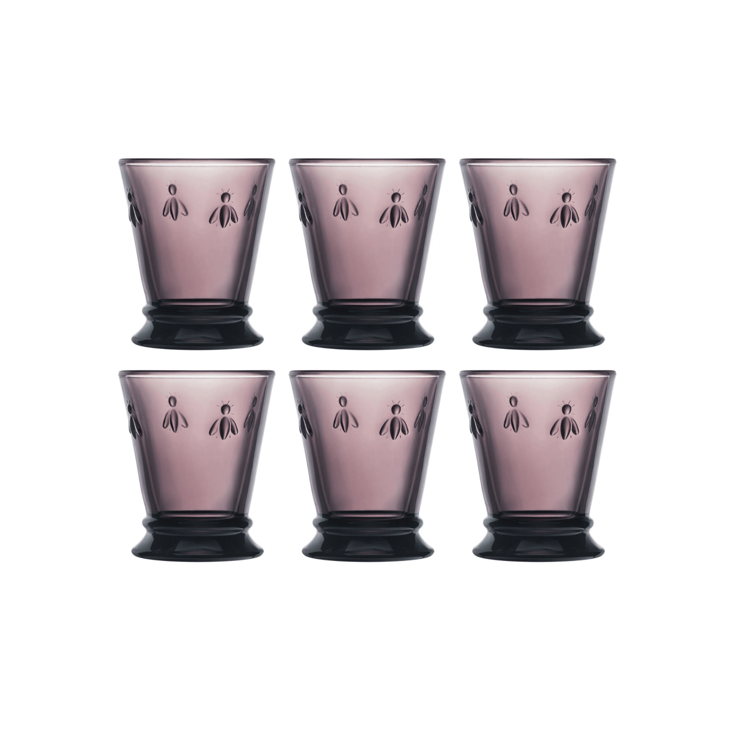 La Rochère Abeille Tumblerglas Aubergine 26 cl - Doos 6 stuks - 123Glaswerk