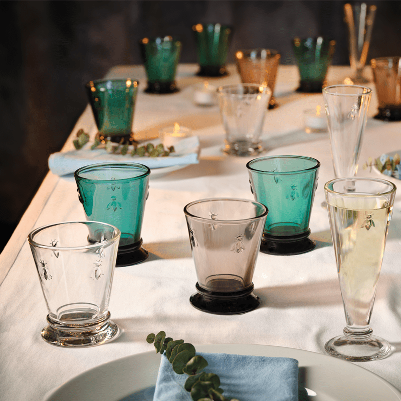 La Rochère Abeille Tumblerglas Blauw 26 cl - Doos 6 stuks - 123Glaswerk