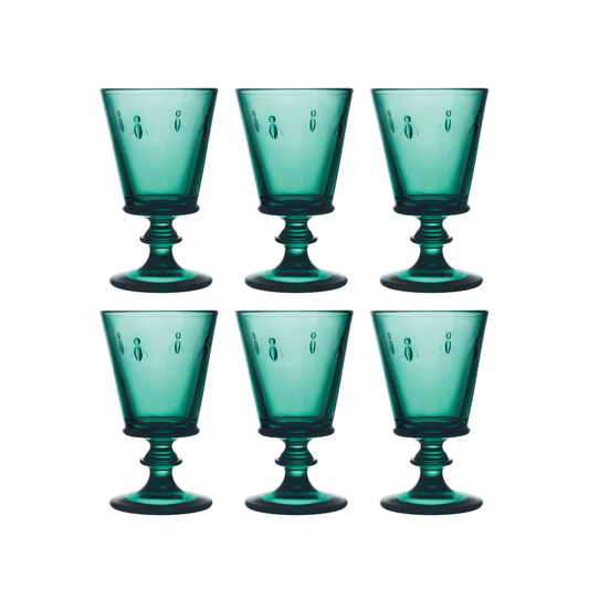 La Rochère Abeille Wijnglas Blauw 24 cl - Doos 6 stuks - 123Glaswerk