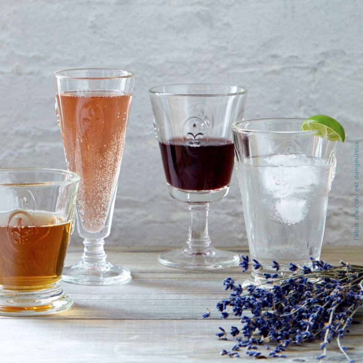 La Rochère Fleur De Lys Wijnglas 24 cl - Doos 6 stuks - 123Glaswerk
