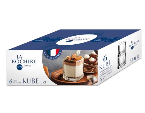 La Rochère Kube Amuse Glas 5 cl - Doos 6 stuks - 123Glaswerk