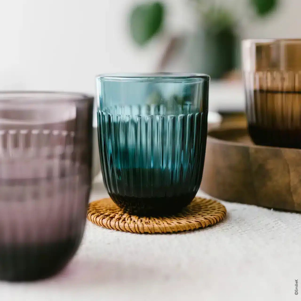 La Rochère Ouessant Tumblerglas Blauw 29 cl - Doos 6 stuks - 123Glaswerk