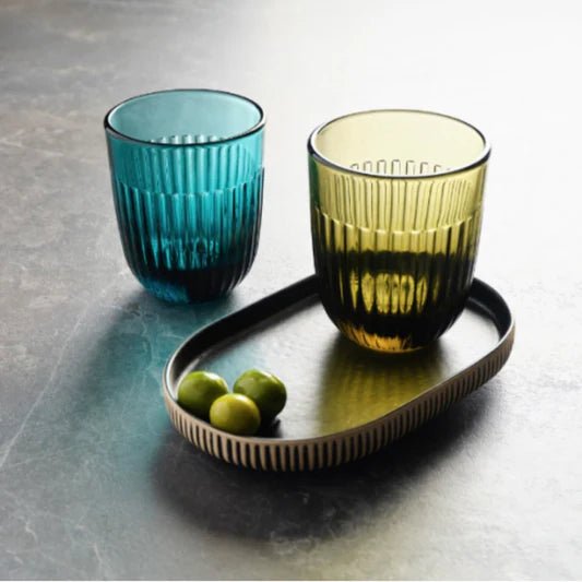 La Rochère Ouessant Tumblerglas Olijfgroen 29 cl - Doos 6 stuks - 123Glaswerk