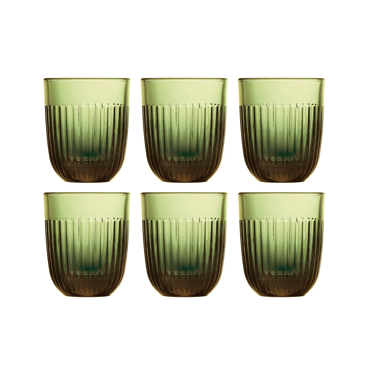 La Rochère Ouessant Tumblerglas Olijfgroen 29 cl - Doos 6 stuks - 123Glaswerk