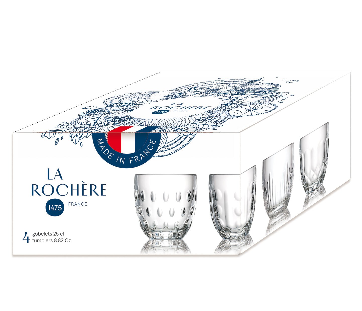 La Rochère Troquet Mix 23 cl - Doos 4 stuks - 123Glaswerk