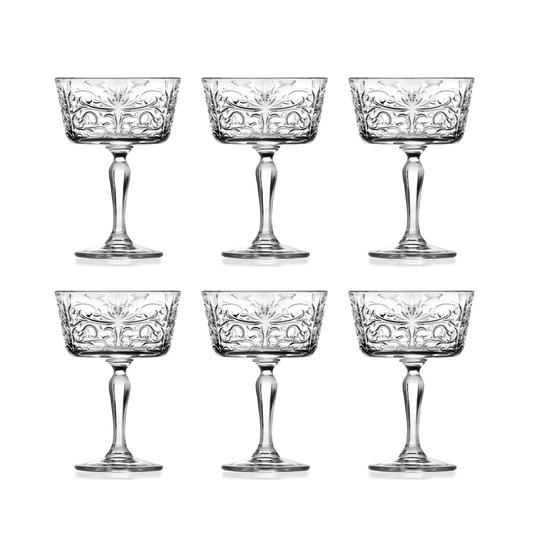 RCR Tattoo Champagneglas 27 cl - Doos 6 stuks - 123Glaswerk