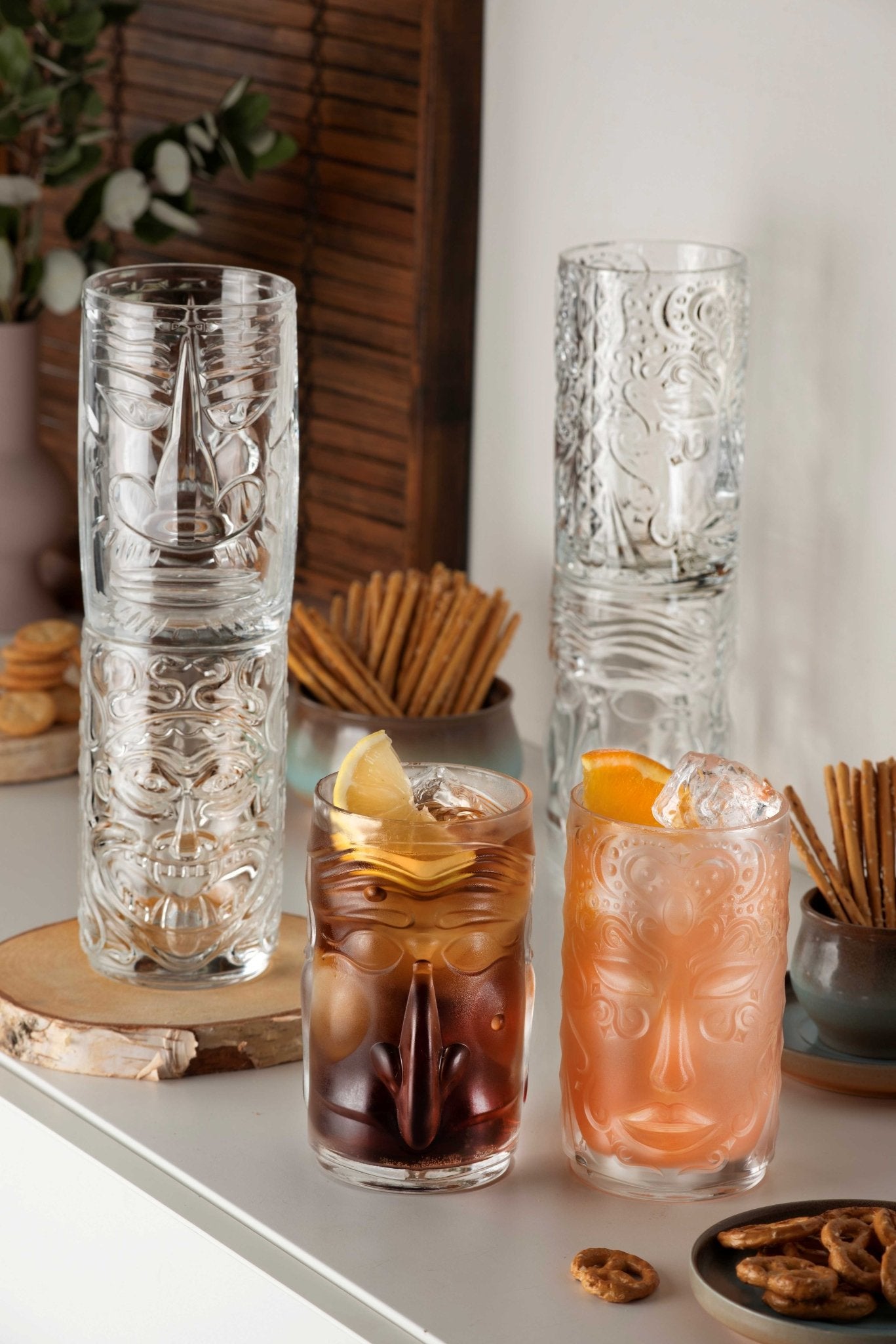 RCR Tiki Cocktailglas Pulcinella 45 cl - Doos 4 stuks - 123Glaswerk