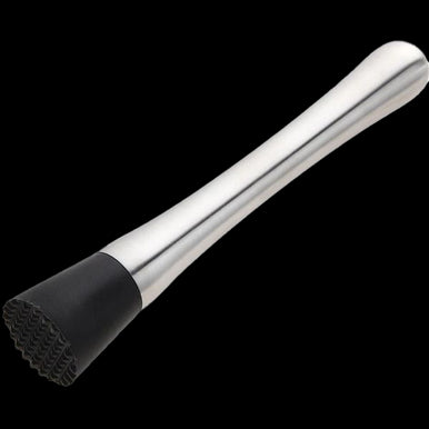 Bar Professional Muddler 26,5 cm Kunststof-rvs Zwart Zilver