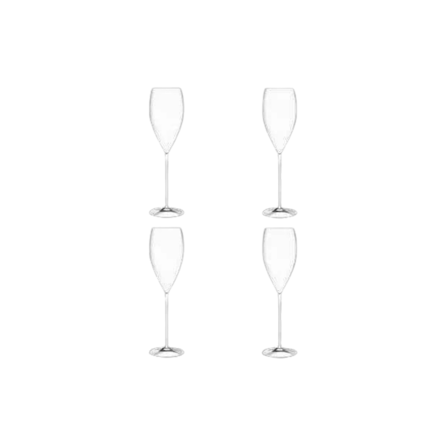 Luigi Bormioli Magnifico Champagneglas 32 cl - Doos 4 stuks