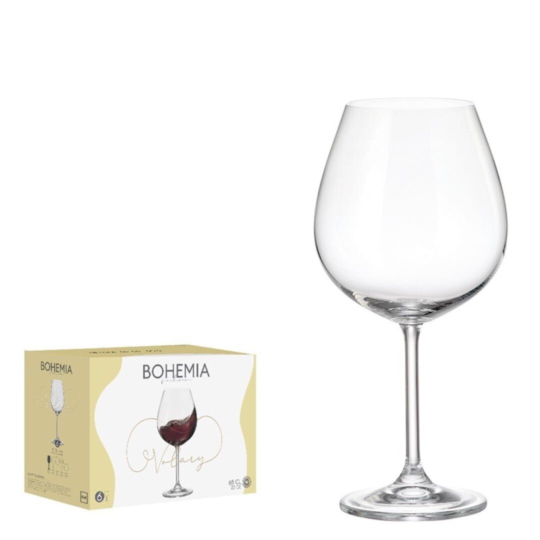 Bohemia Volary Wijnglas 65 cl - Doos 6 stuks - 123Glaswerk