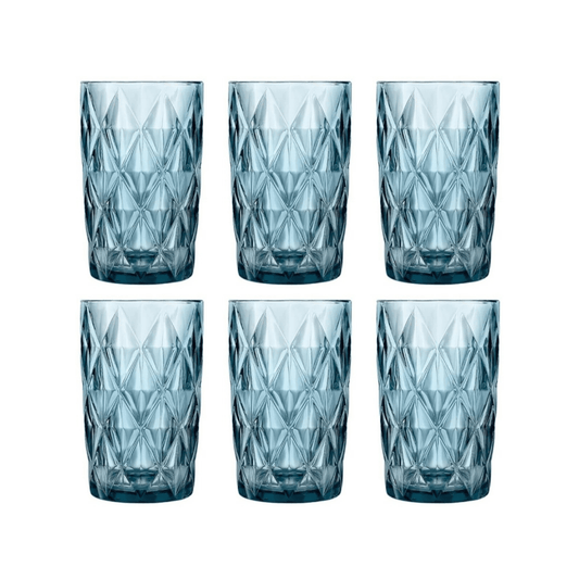 Cok Escorial Longdrinkglas Blauw 40 cl - Doos 6 stuks - 123Glaswerk