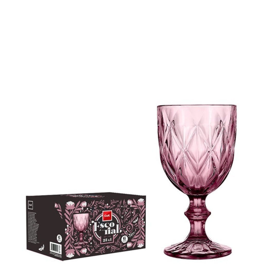 Cok Escorial Wijnglas Roze 25 cl - Doos 6 stuks - 123Glaswerk