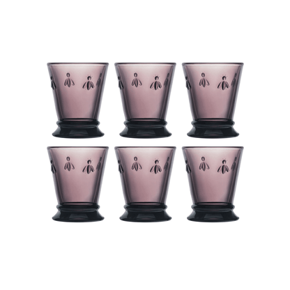 La Rochère Abeille Tumblerglas Aubergine 26 cl - Doos 6 stuks - 123Glaswerk