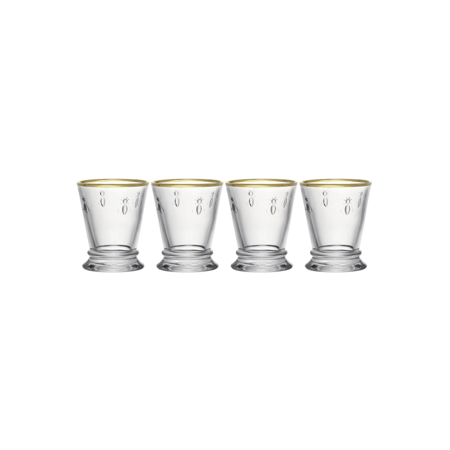 La Rochère Abeille Tumblerglas Goudrand 26 cl - Doos 4 stuks - 123Glaswerk