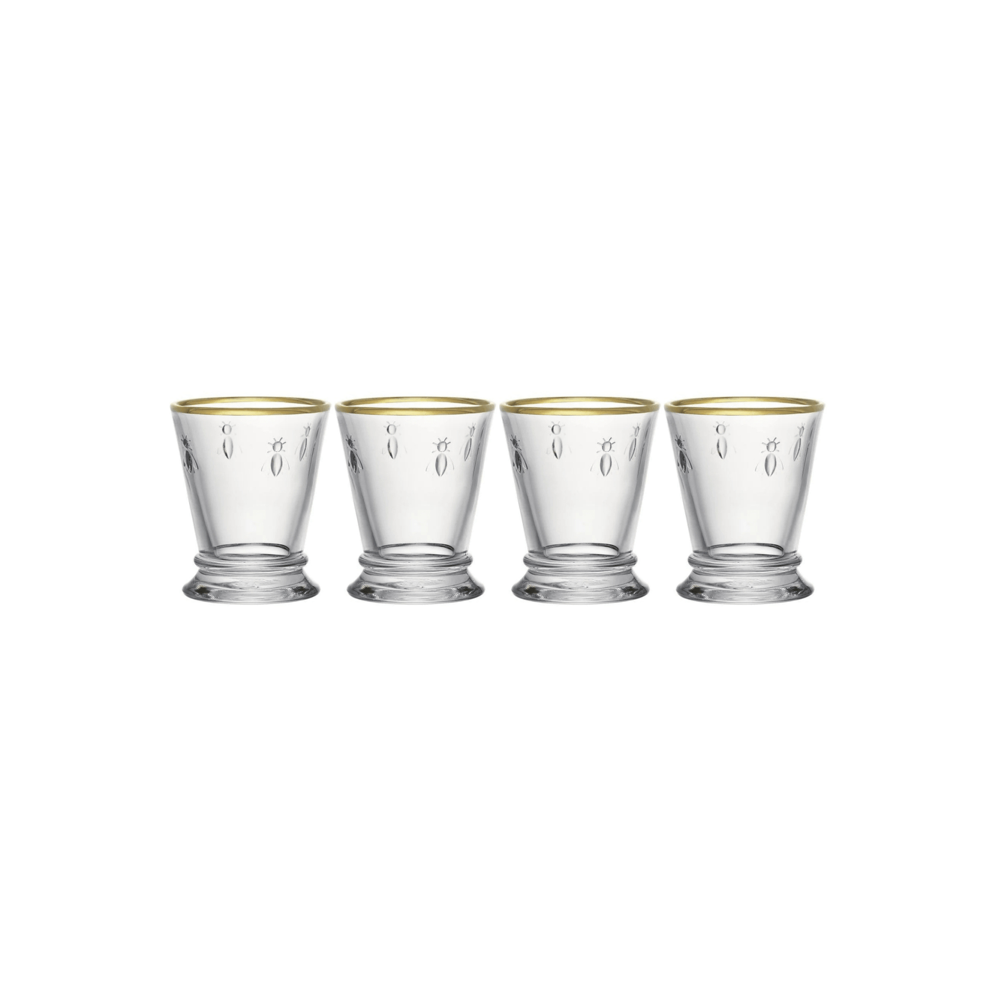 La Rochère Abeille Tumblerglas Goudrand 26 cl - Doos 4 stuks - 123Glaswerk