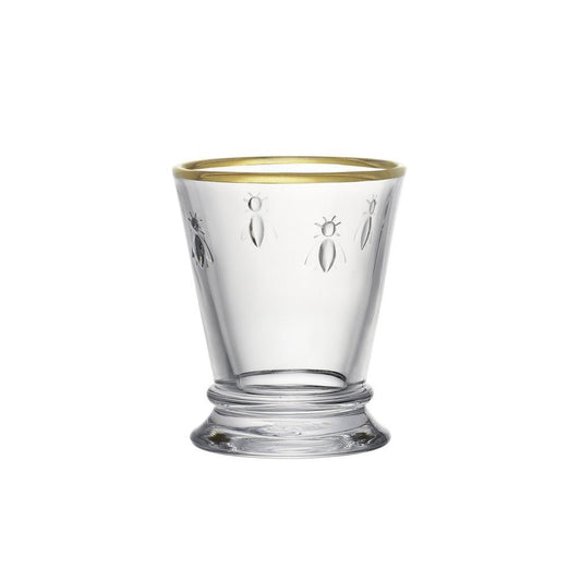 La Rochère Abeille Tumblerglas Goudrand 26 cl - Doos 4 stuks - 123Glaswerk