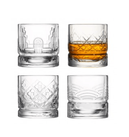 La Rochère Dandy Whiskyglas Mix 30 cl - Doos 4 stuks - 123Glaswerk
