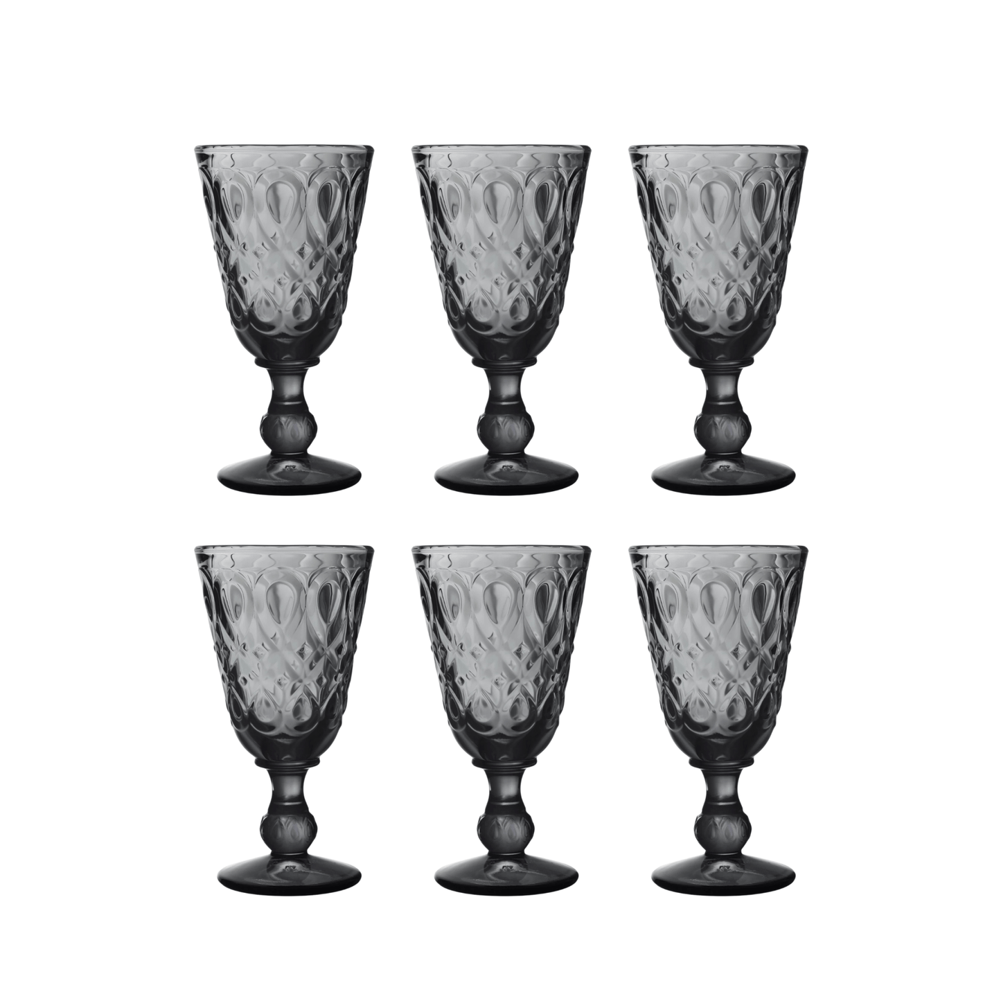 La Rochère Lyonnais Wijnglas Grijs 23 cl - Doos 6 Stuks - 123Glaswerk