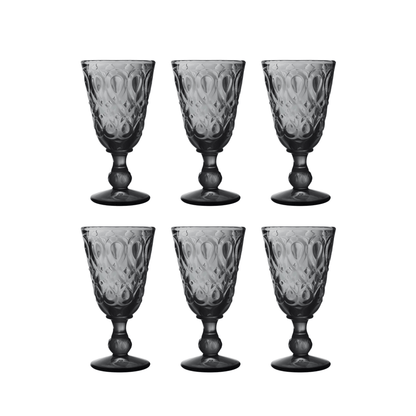 La Rochère Lyonnais Wijnglas Grijs 23 cl - Doos 6 Stuks - 123Glaswerk