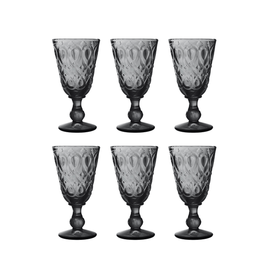 La Rochère Lyonnais Wijnglas Grijs 23 cl - Doos 6 Stuks - 123Glaswerk