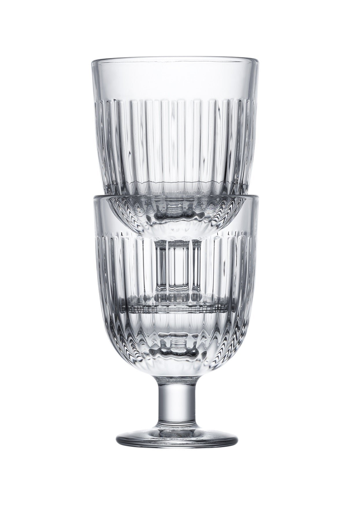 La Rochère Ouessant Glas Op Voet Stapelbaar 22 cl - Doos 6 stuks - 123Glaswerk