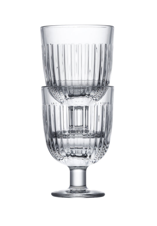 La Rochère Ouessant Glas Op Voet Stapelbaar 22 cl - Doos 6 stuks - 123Glaswerk