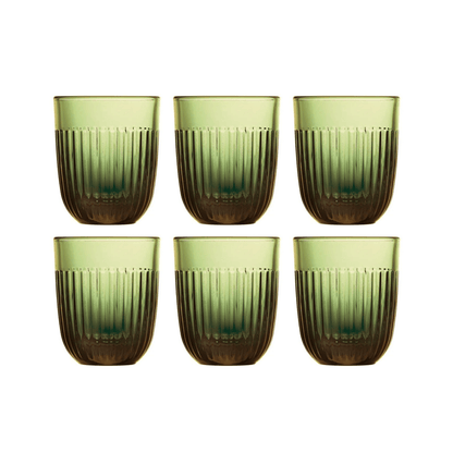 La Rochère Ouessant Tumblerglas Olijfgroen 29 cl - Doos 6 stuks - 123Glaswerk