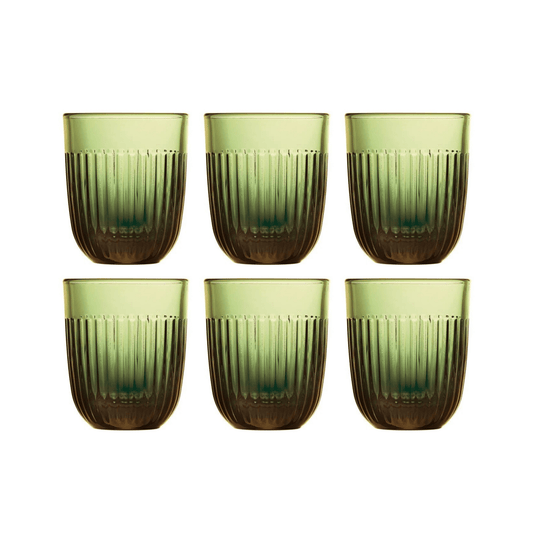 La Rochère Ouessant Tumblerglas Olijfgroen 29 cl - Doos 6 stuks - 123Glaswerk