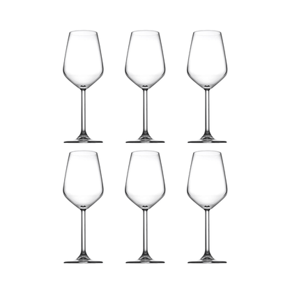 Pasabahce Allegra Witte wijnglas 30 cl - Doos 6 stuks - 123Glaswerk