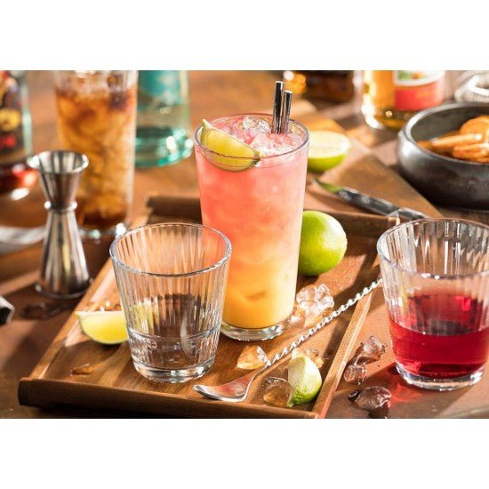 Pasabahce Grande Sunray Longdrinkglas getemperd 29,5 cl - Stapelbaar - Doos 12 stuks - 123Glaswerk