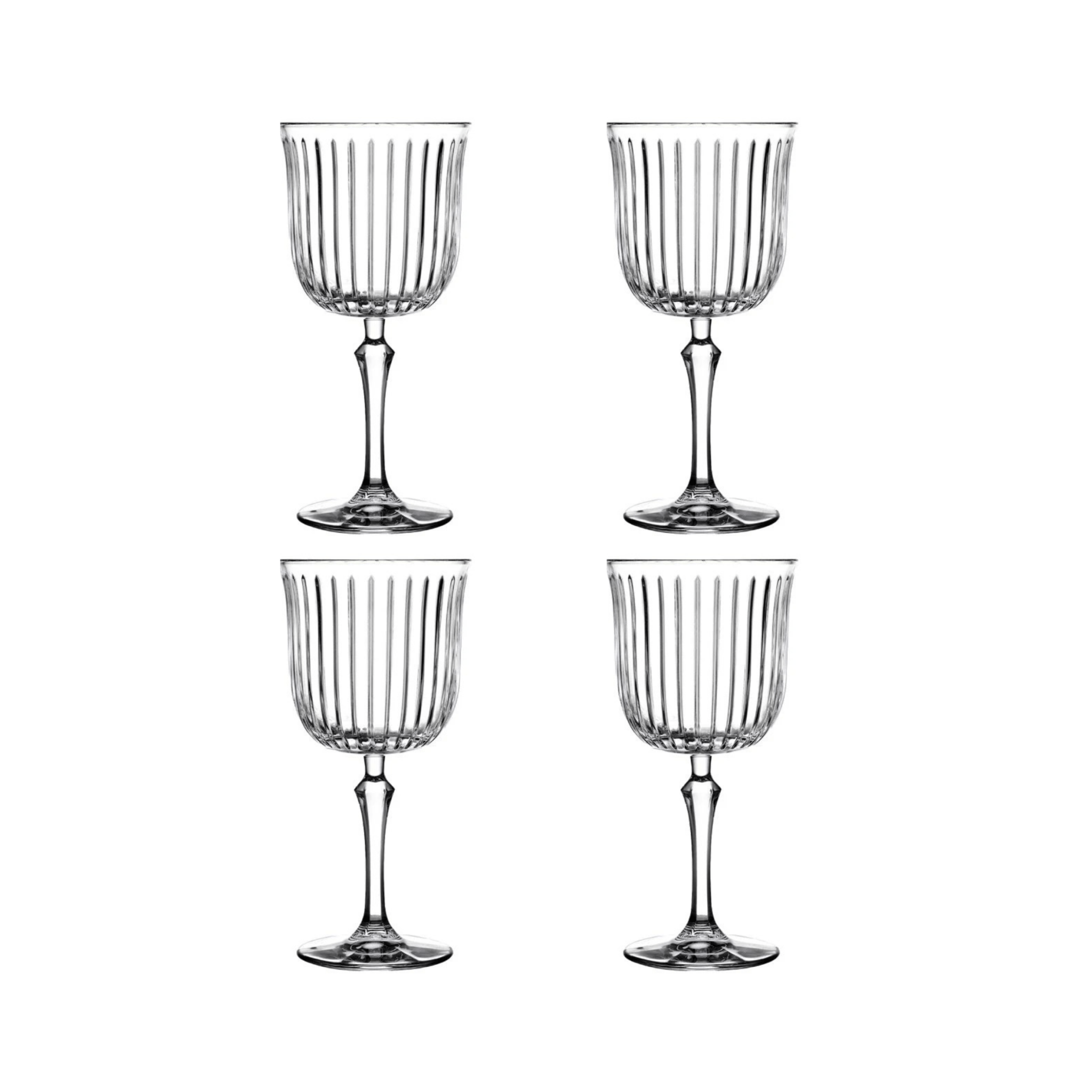 Pasabahce, cocktailglazen, 4 stuks in de doos, in vintage-stijl Pasabahce, cocktailglazen, 4 stuks in de doos, in vintage-stijl