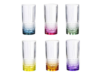 RCR Brillante Kleur Longdrinkglas 37 cl - Doos 6 stuks