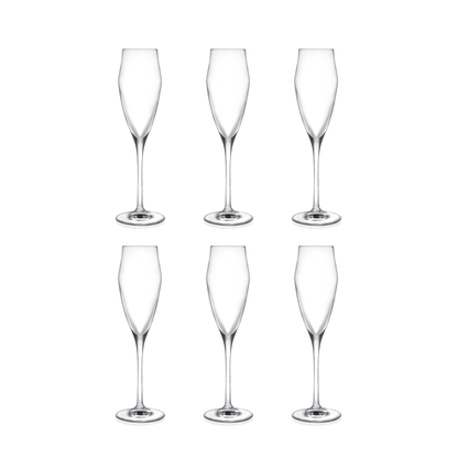RCR Ego Champagneglas 18 cl - Doos 6 stuks - 123Glaswerk