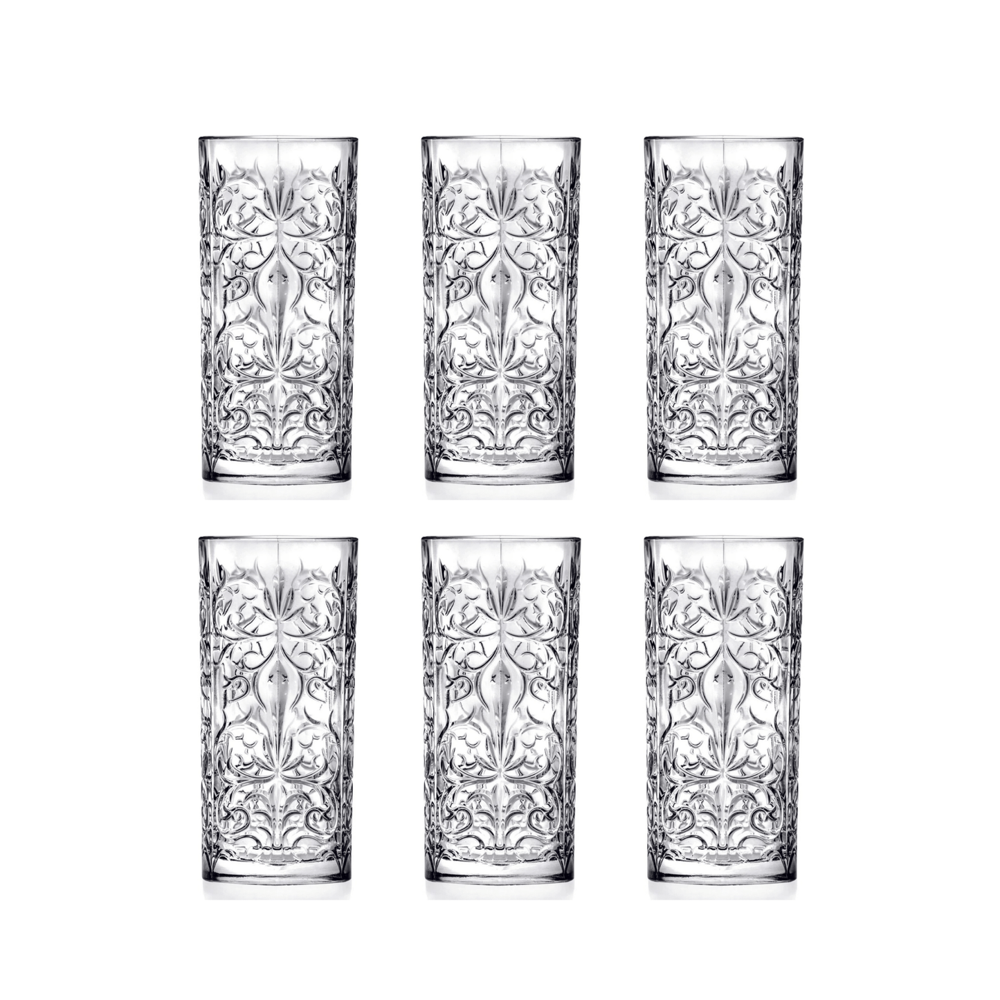 RCR Tattoo Longdrinkglas 37 cl - Doos 6 stuks - 123Glaswerk