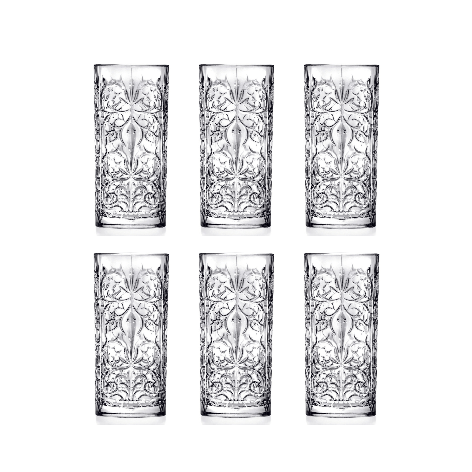 RCR Tattoo Longdrinkglas 37 cl - Doos 6 stuks - 123Glaswerk
