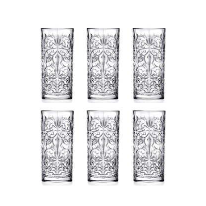 RCR Tattoo Longdrinkglas 37 cl - Doos 6 stuks - 123Glaswerk